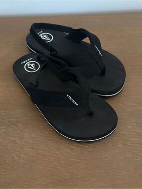 Volcom Black Kids Flip Flop Sandals